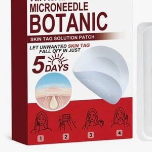 Microneedle Botanic Skin Tag Solution Patch - White